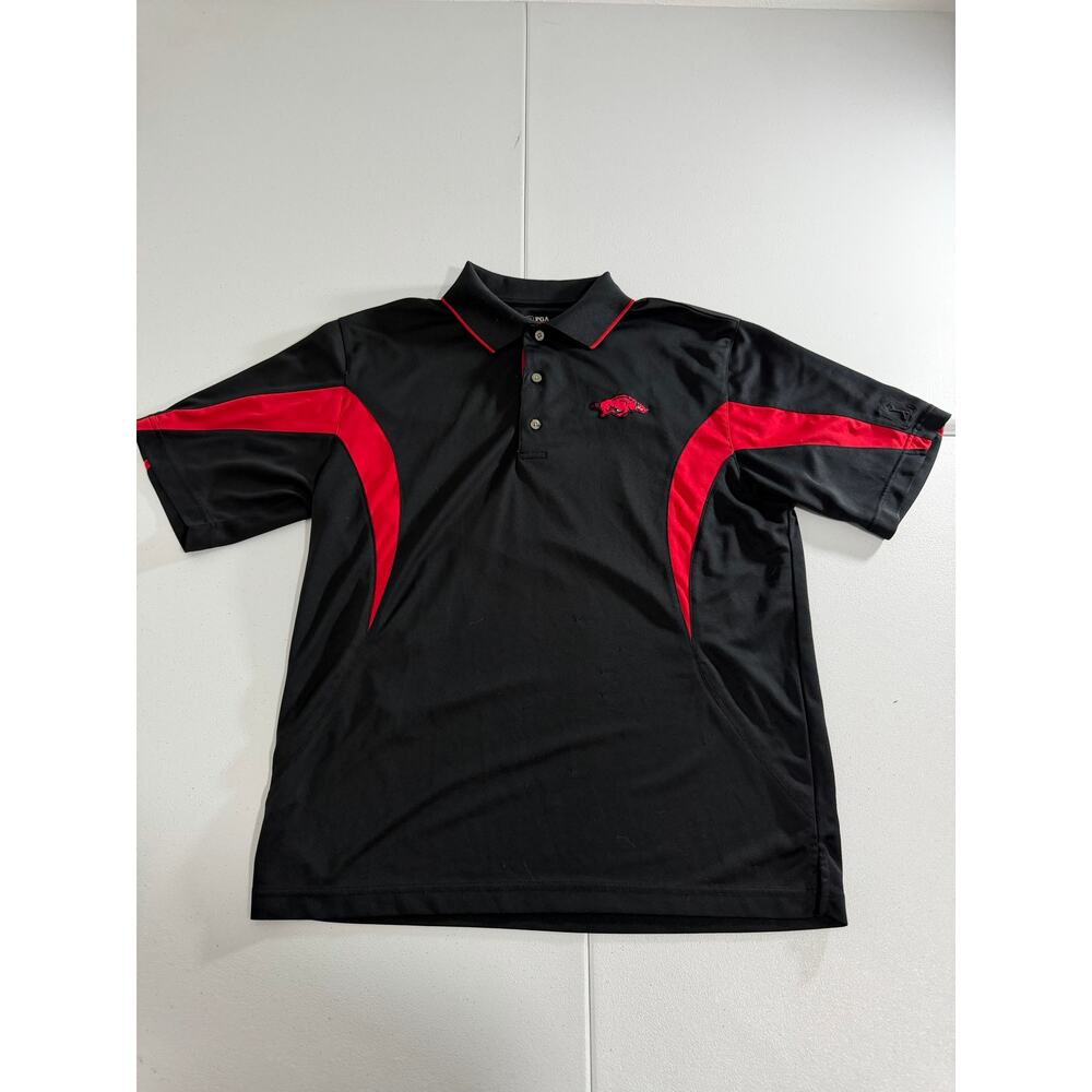 Arkansas Razorback PGA Golf Polo Size Medium Men’s